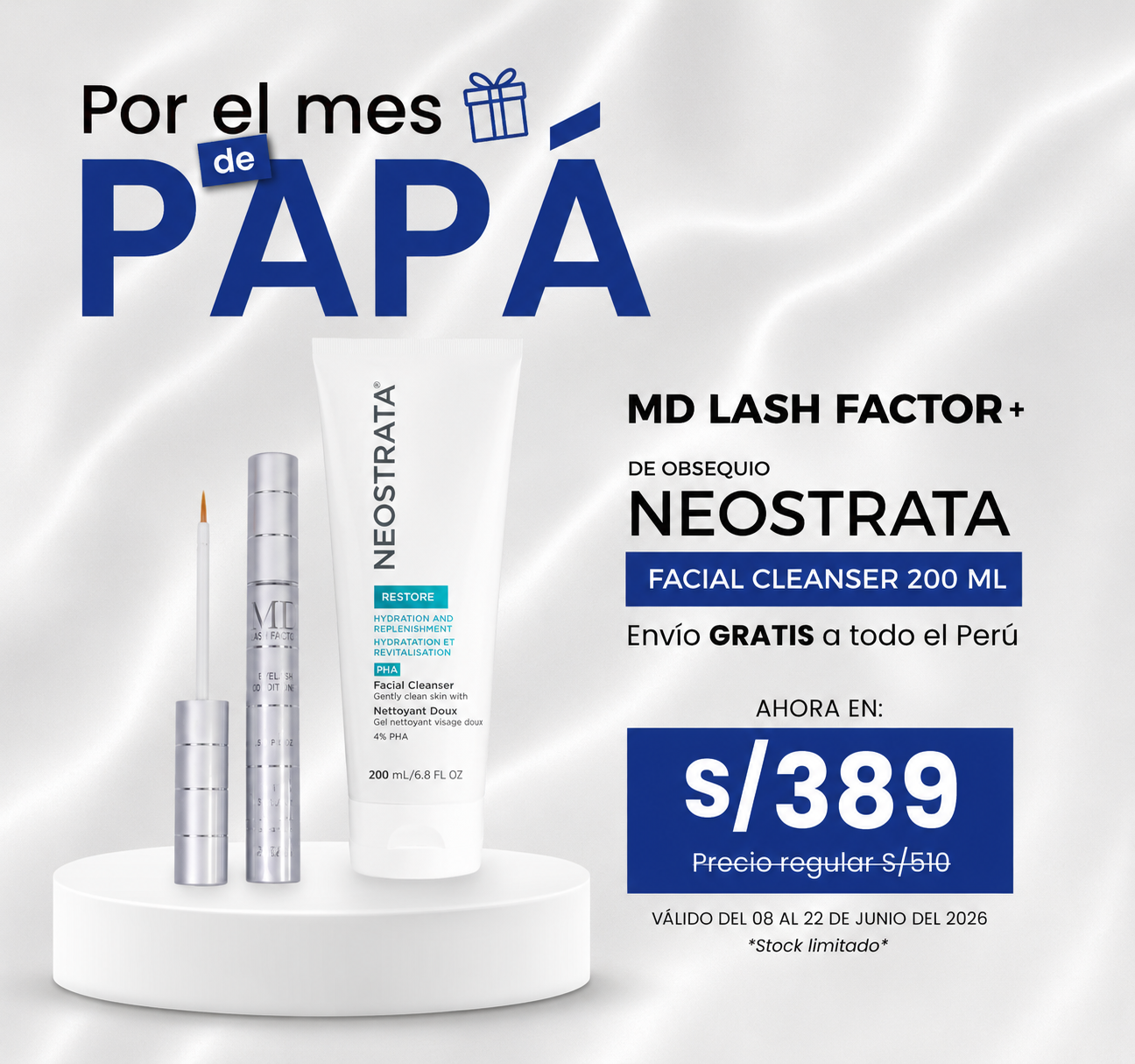 PROMOCIÓN MD LASH FACTOR + NEOSTRATA FACIAL CLEANSER